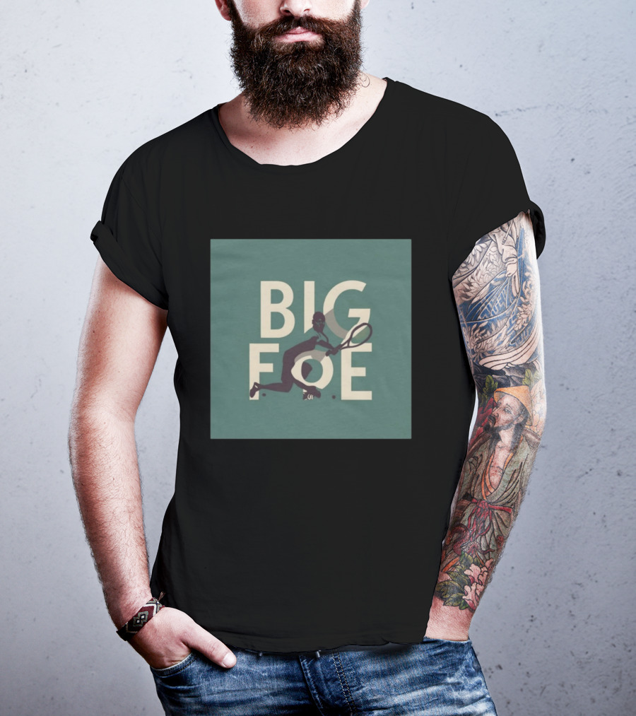 BIG FOE Frances Tiafoe Tennis Player Men's Cotton T-Shirt