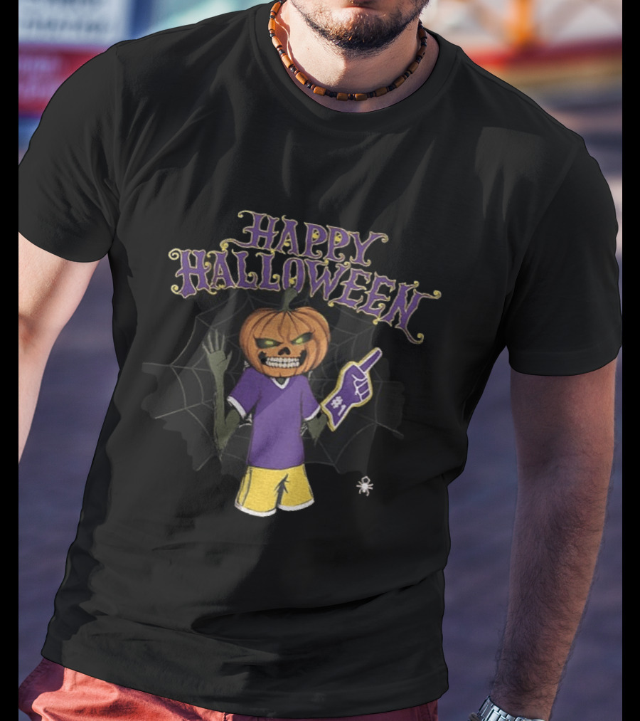 Tiger Lanny Happy Halloween Pumpkin Head Jack O' Lantern Rivalry T-Shirt