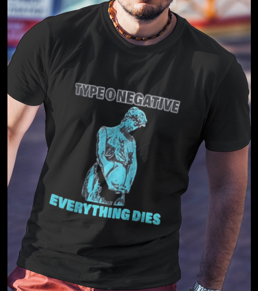 Type O Negative Everything Dies Blue Statue T-Shirt