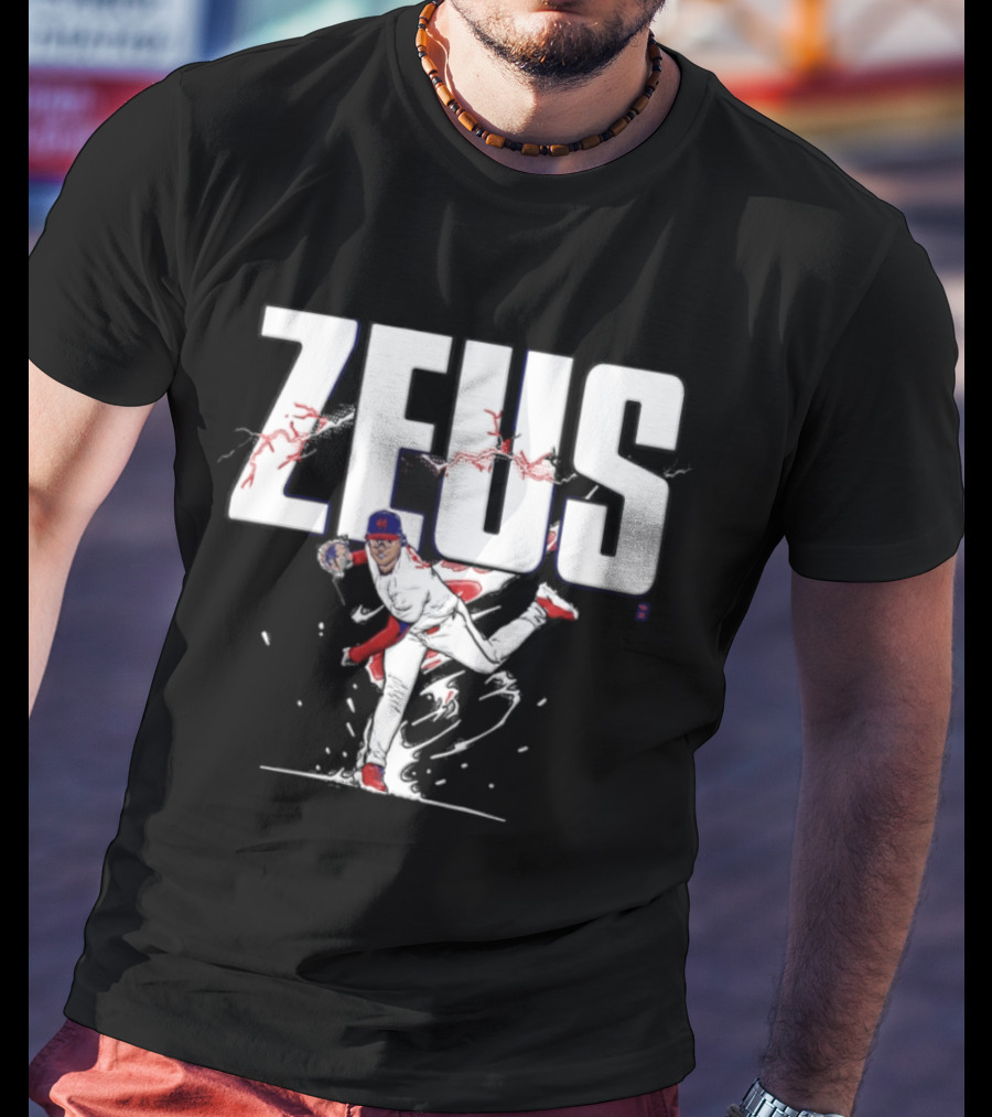 Zeus Jesus Luzardo Phillies Baseball Player Pitching T-Shirt