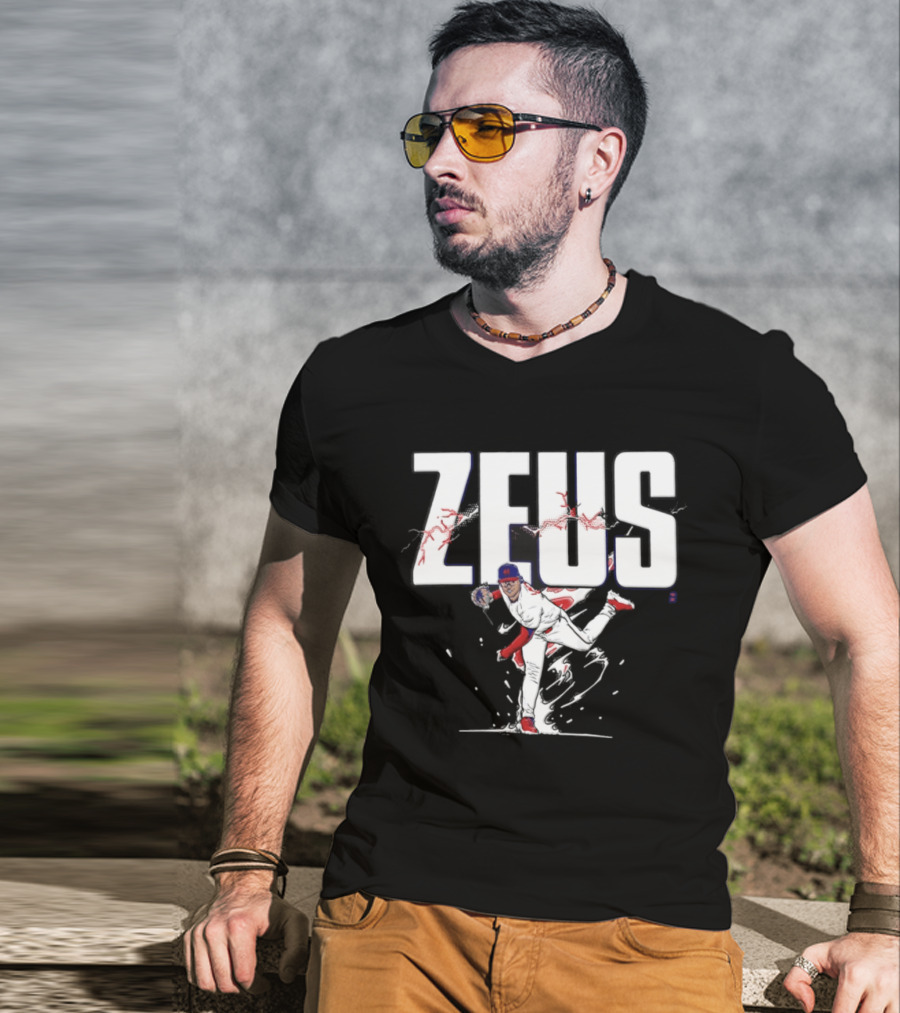 Zeus Jesus Luzardo Phillies Baseball Player Pitching T-Shirt