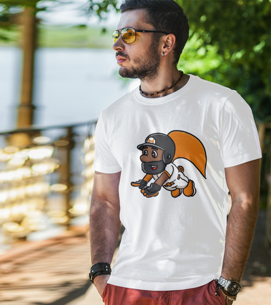 Super Baseball Bros Diving Catch Gamer Parody Superhero Player T-Shirt