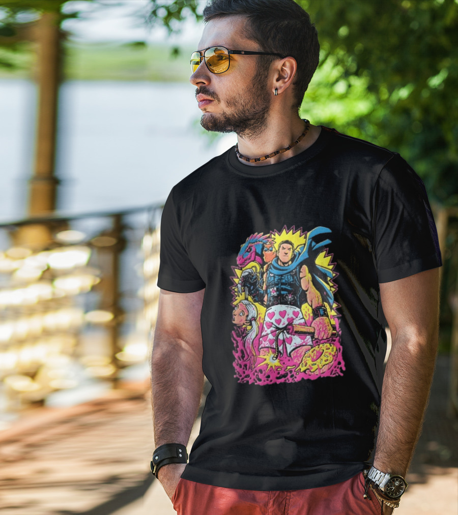Goddamnit Donut Miss Me Matt Dinniman Neon Warrior Heart Boxers Dinosaur Cat T-Shirt