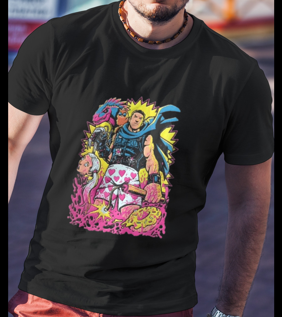 Goddamnit Donut Miss Me Matt Dinniman Neon Warrior Heart Boxers Dinosaur Cat T-Shirt