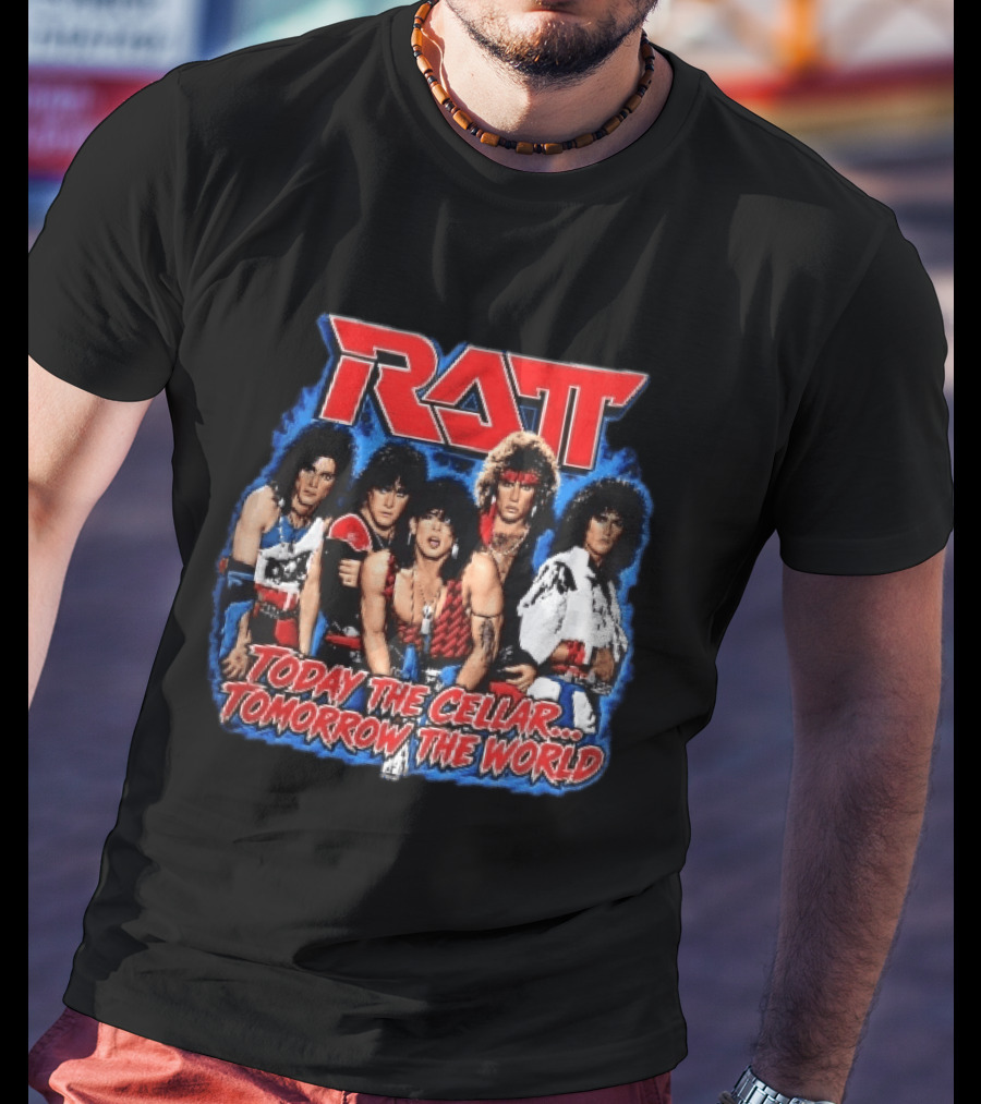 Ratt Band Today The Cellar Tomorrow The World Photo Blue Frame T-Shirt