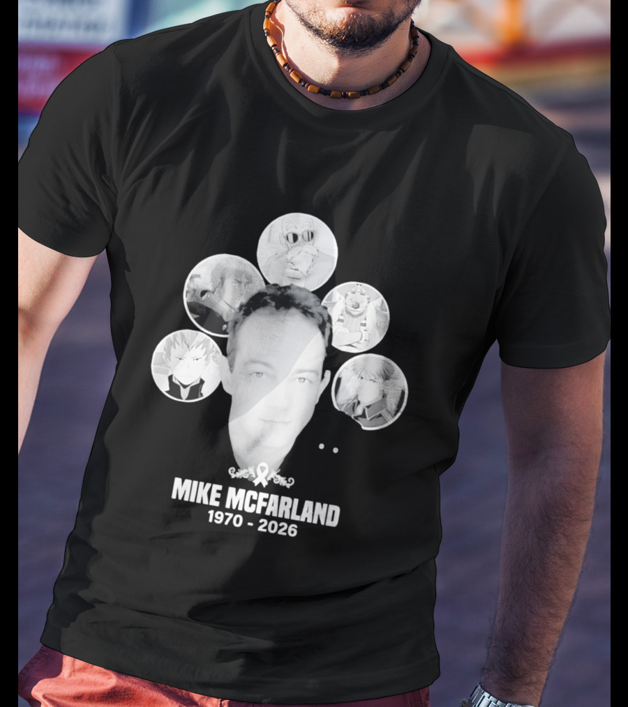 Mike McFarland 1970 2026 Anime Characters T-Shirt