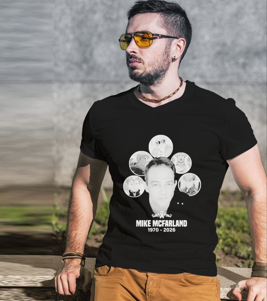 Mike McFarland 1970 2026 Anime Characters T-Shirt