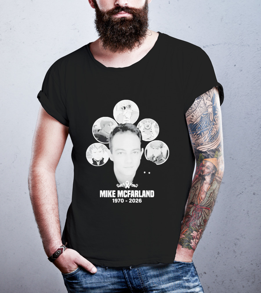 Mike McFarland 1970 2026 Anime Characters T-Shirt