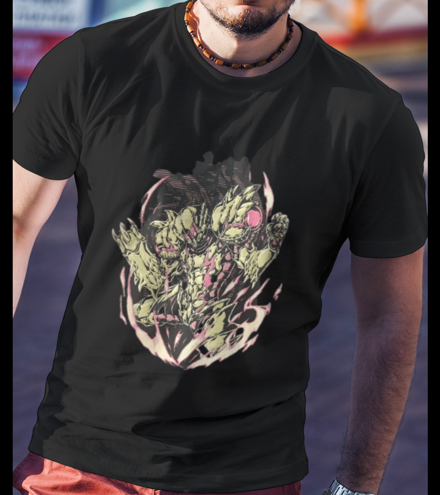 Metroid Samus Aran Suit Glowing Aura Halftone Powering Up T-Shirt