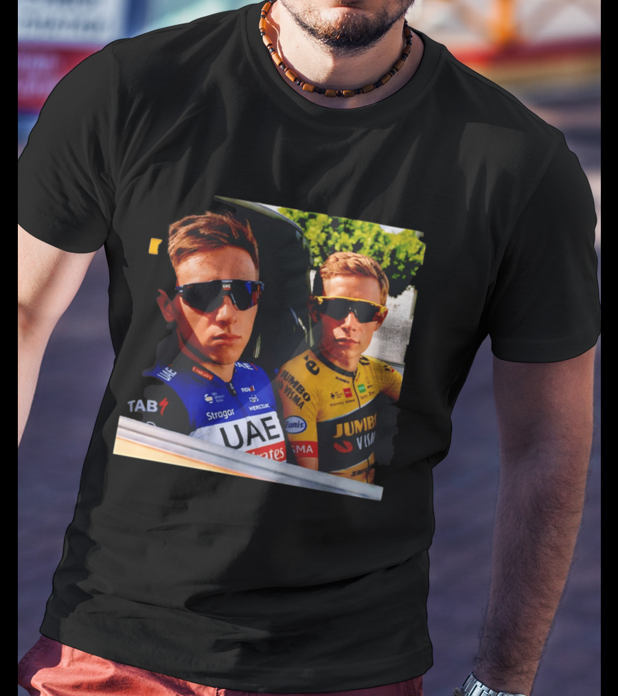 UAE Team Emirates And Jumbo Visma Cycling Rivals Tadej Pogačar Jonas Vingegaard T-Shirt
