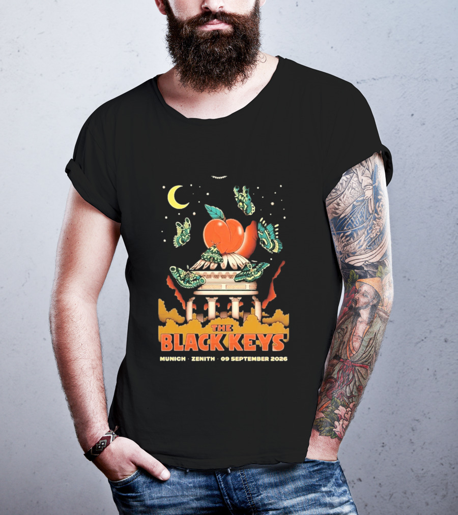 The Black Keys Peaches N Kream World Tour Munich Zenith September 2026 T-Shirt