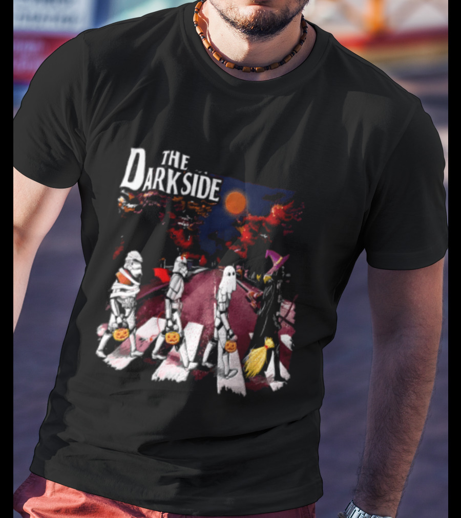 The Dark Side Star Wars Stormtroopers Darth Vader Halloween Pumpkin Parade T-Shirt