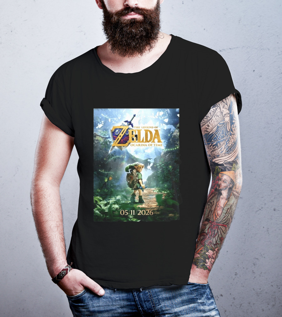 The Legend Of Zelda Ocarina Of Time 05/11/2026 Nitendo Switch 2 Release T-Shirt