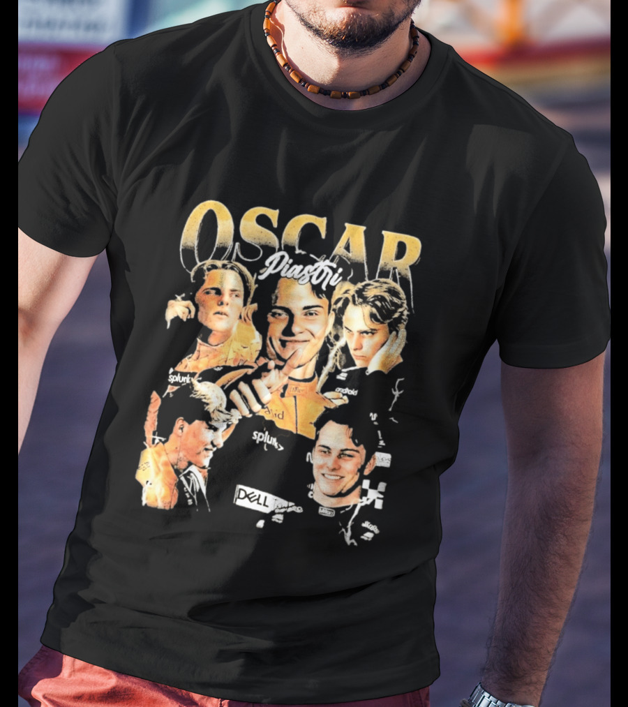 Oscar Piastri Splunk Dell Collage 2026 T-Shirt