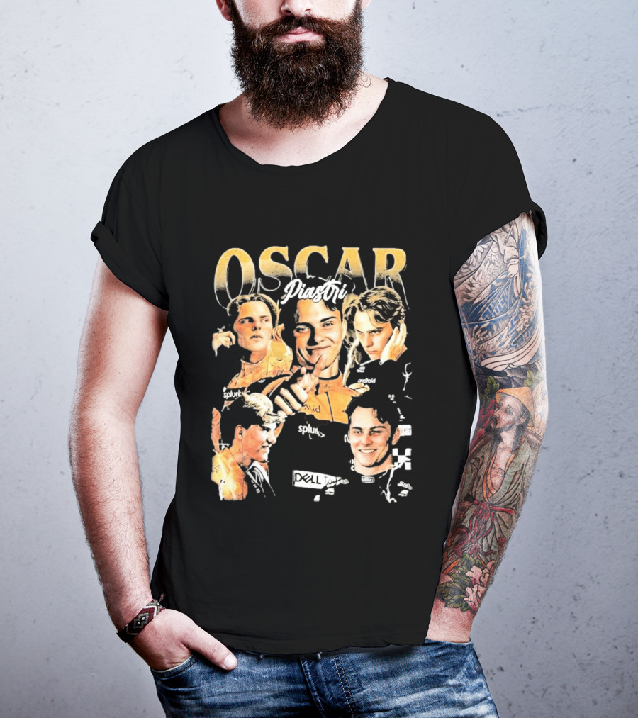 Oscar Piastri Splunk Dell Collage 2026 T-Shirt