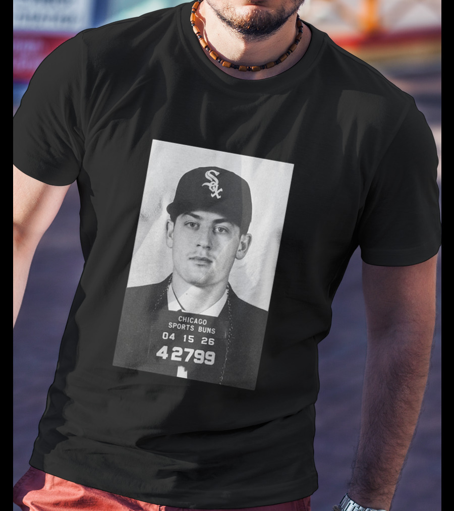 Tristan Peters Chicago Sports Bums Sam Antonacci White Sox Shot T-Shirt