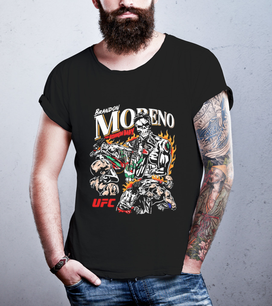 Brandon Moreno UFC Assassin Baby Flames Boxing 2026 T-Shirt
