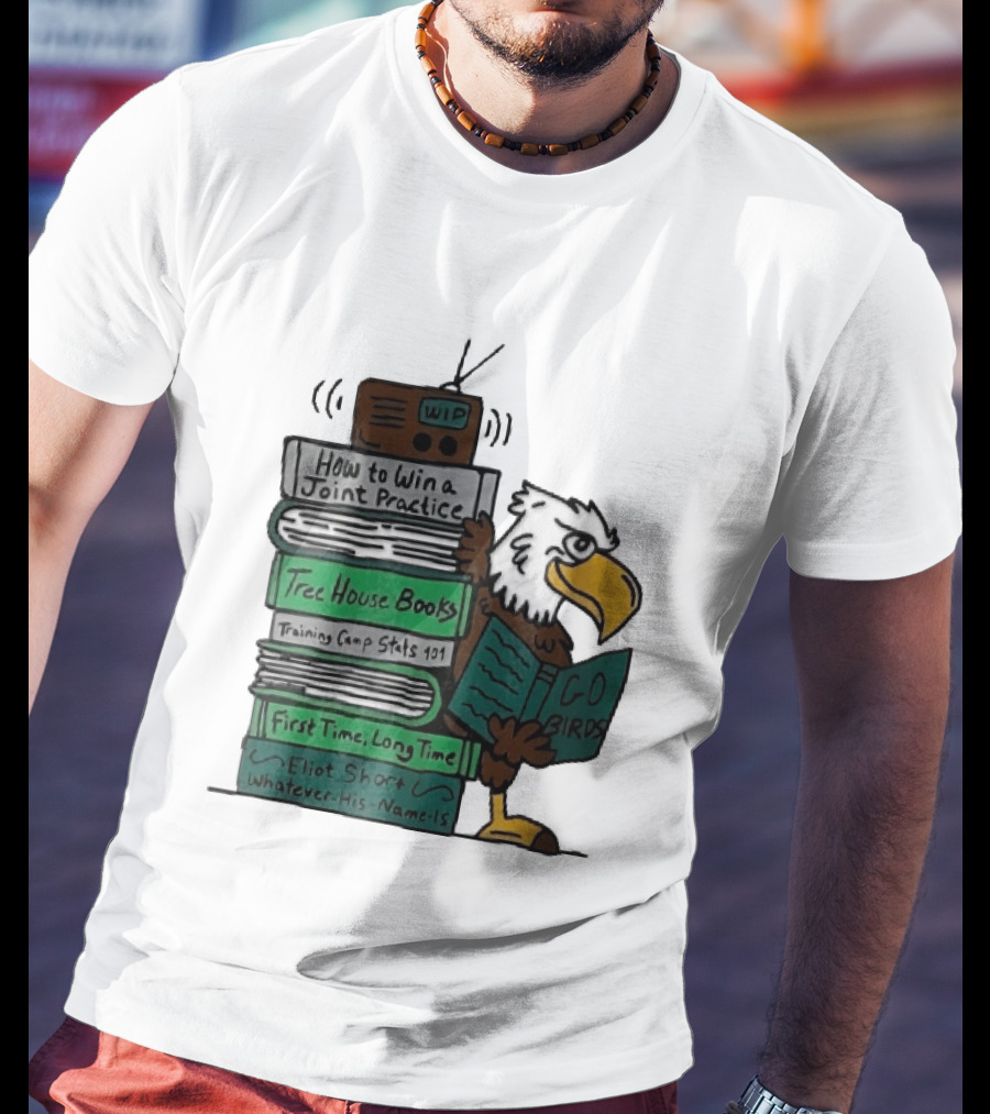 How To Win A Joint Practice Eliot Short Cartoon Eagle Go Birds Tree House Books T-Shirt
