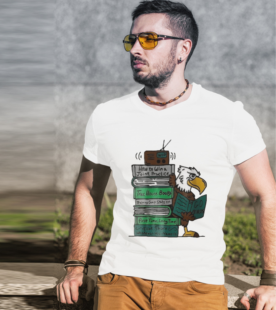 How To Win A Joint Practice Eliot Short Cartoon Eagle Go Birds Tree House Books T-Shirt