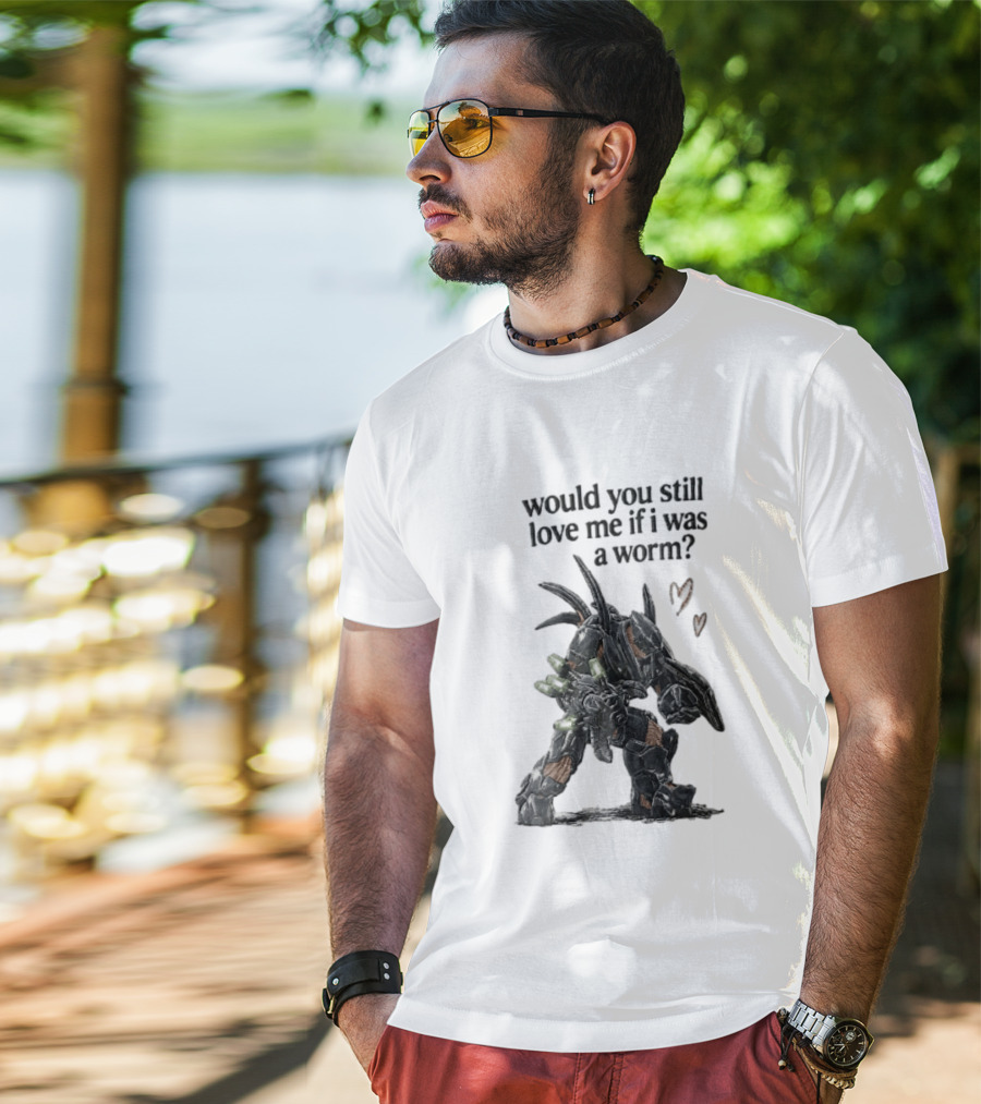 Halo Would You Still Love Me If I Was A Worm Hunter Heavy Armor Hearts T-Shirt
