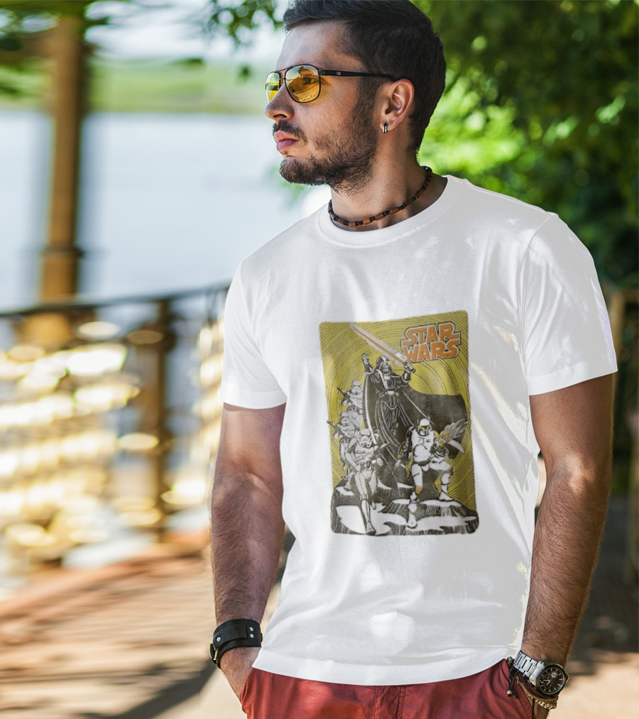 Star Wars Darth Vader Boba Fett Stormtroopers Comic Cover T-Shirt