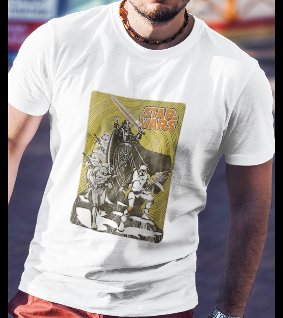 Star Wars Darth Vader Boba Fett Stormtroopers Comic Cover T-Shirt