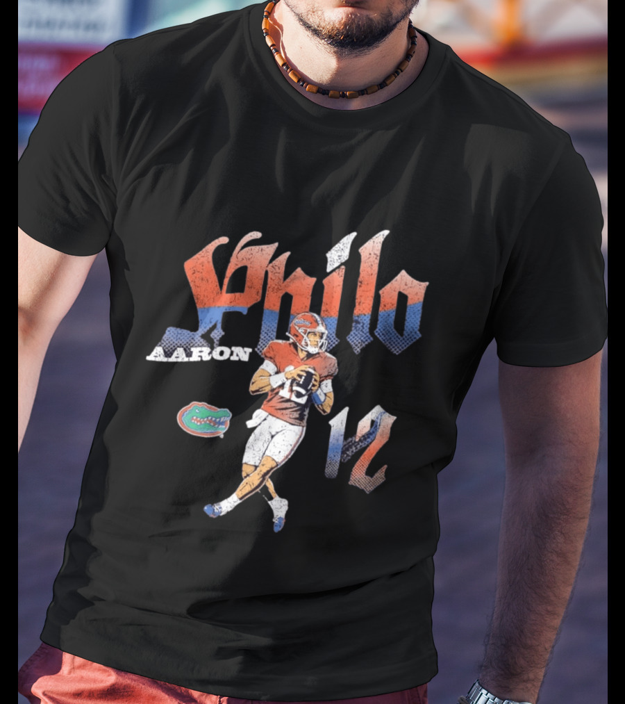 Aaron Philo No 12 Florida Gators Football Player T-Shirt