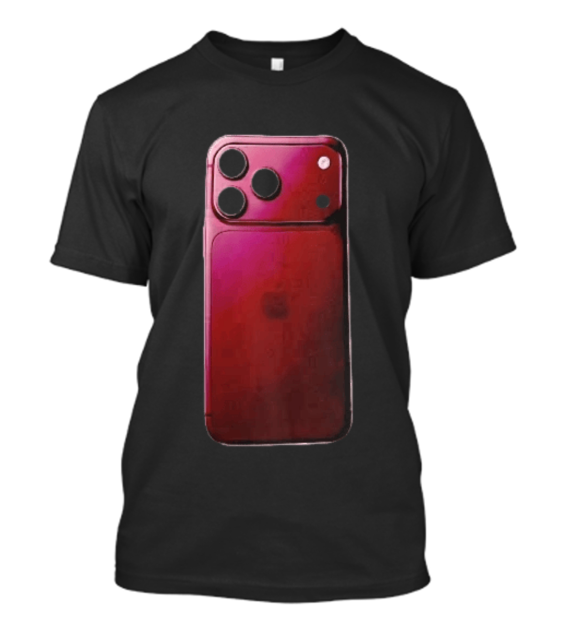 Apple Deep Burgundy Concept Smartphone Rear Camera Island Glass Back T-Shirt