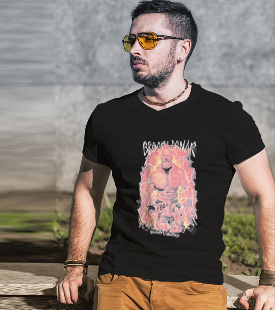 Brock Lesnar Beast Incarnate WWE Lightning Power T-Shirt