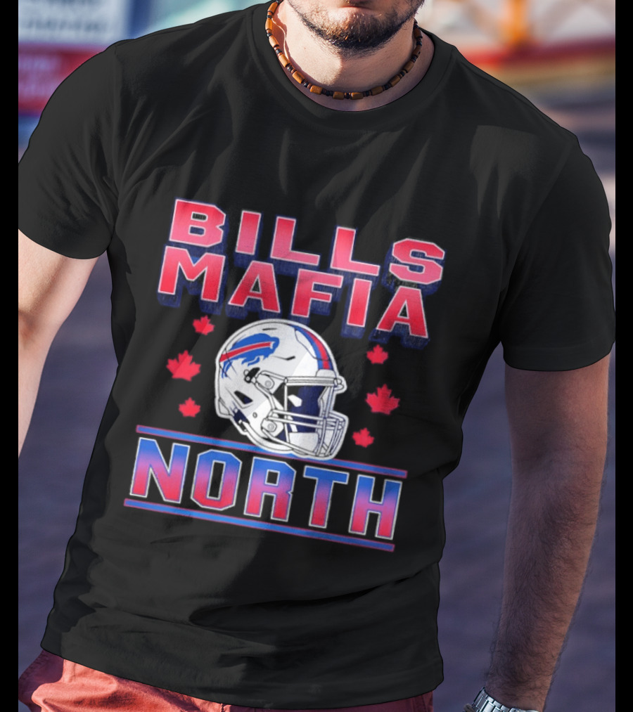 Bills Mafia North Helmet Canadian Fall Maple Leafs T-Shirt