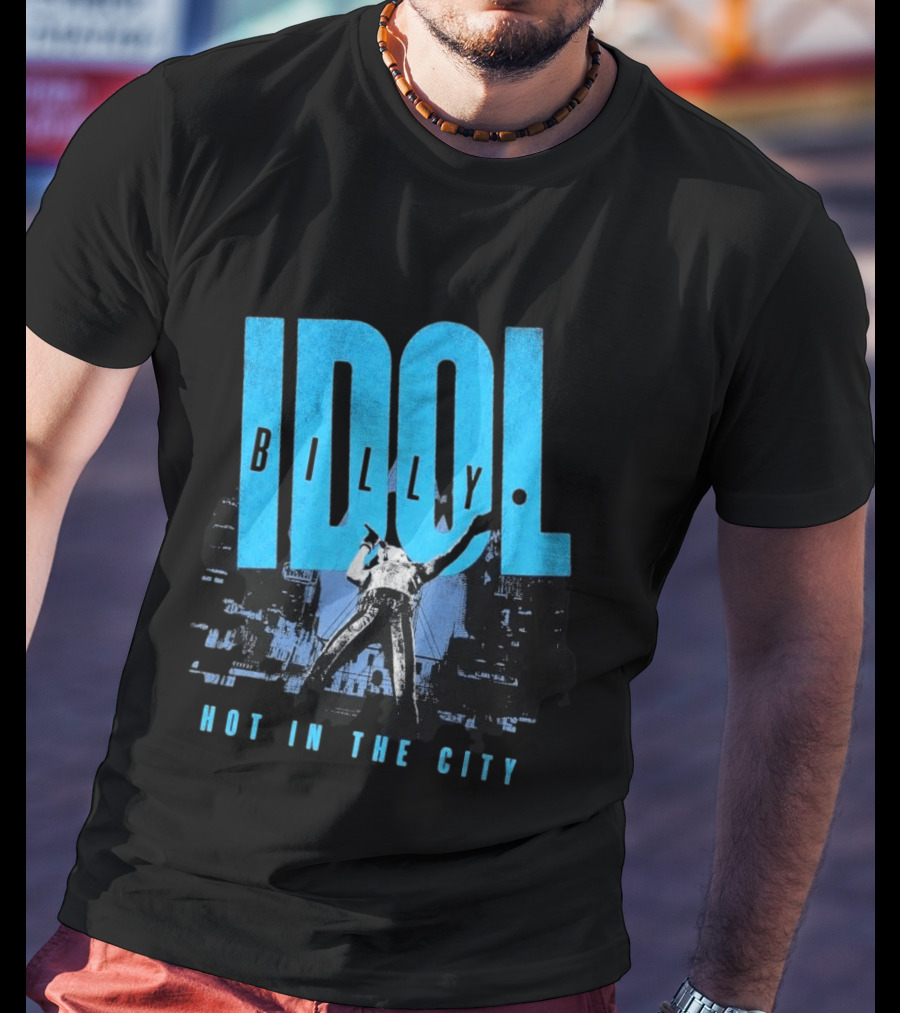 Billy Idol Hot In The City Las Vegas Show 2026 T-Shirt