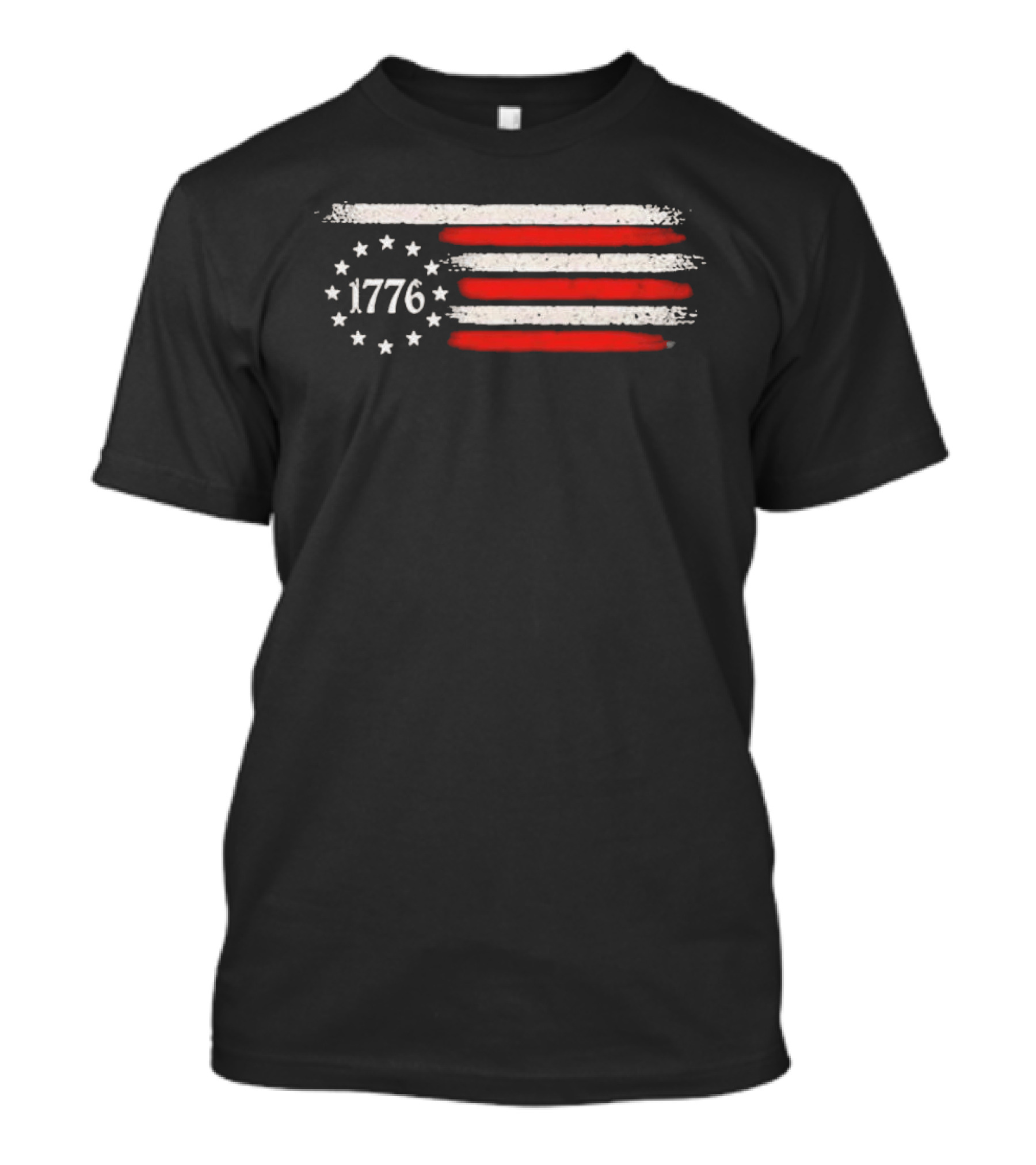 Imagine A Country So Great Even The People 1776 USA Flag Stars Stripes T-Shirt