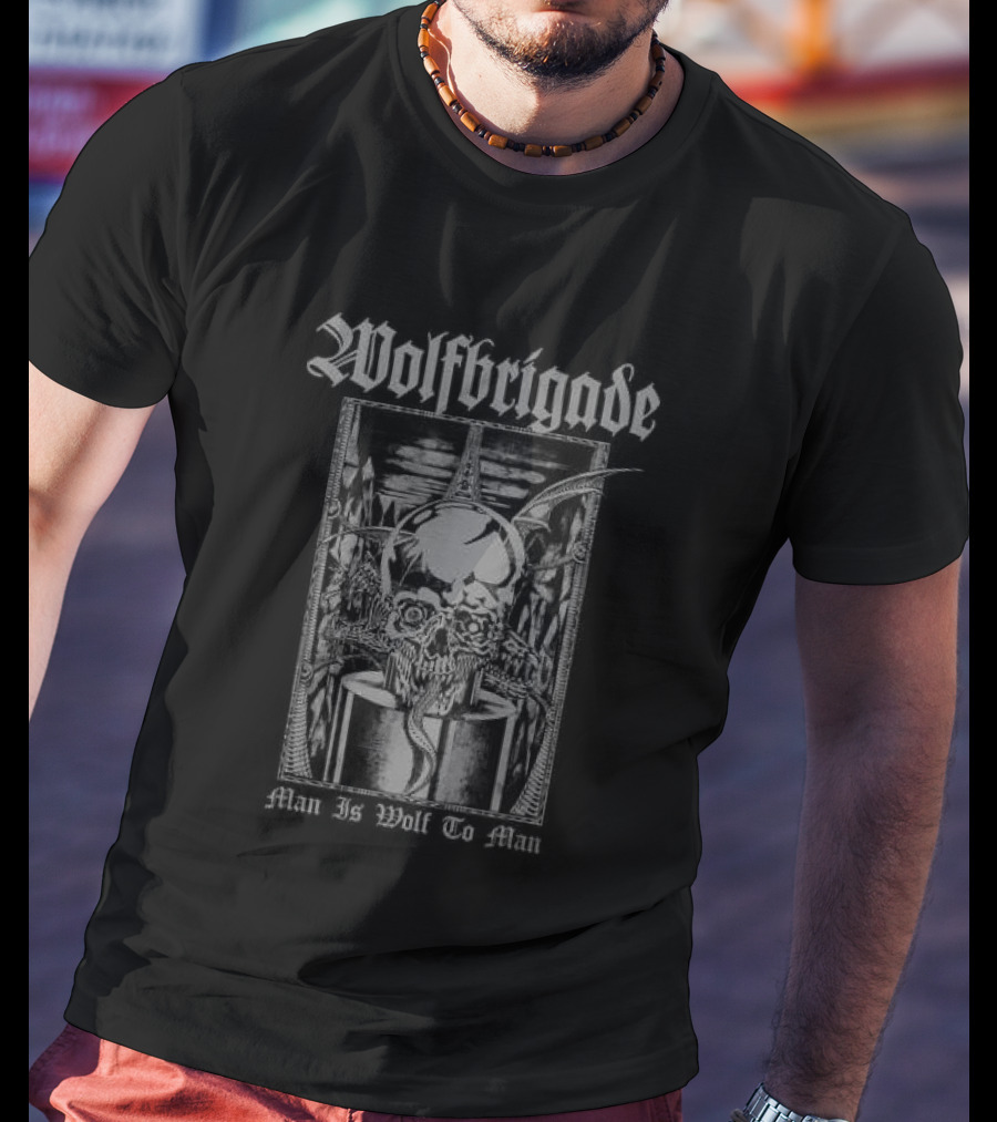 Wolfbrigade Man Is Wolf To Man Indiemerch Shop T-Shirt
