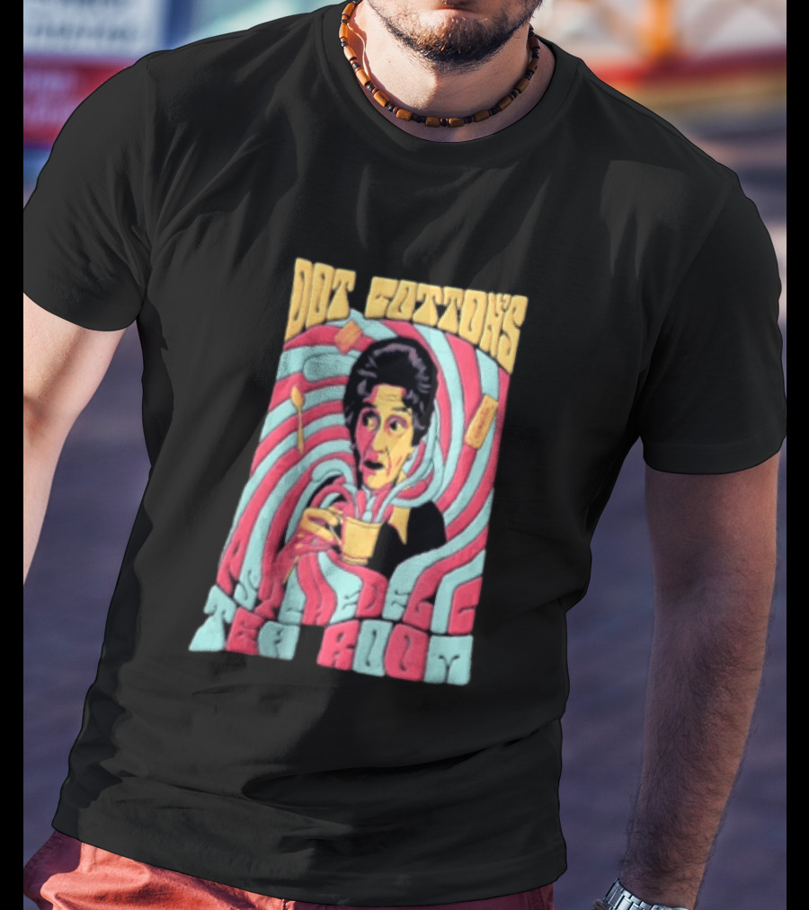 Dot Cotton's Psychedelic Tea Room Eastenders Retro Swirl T-Shirt