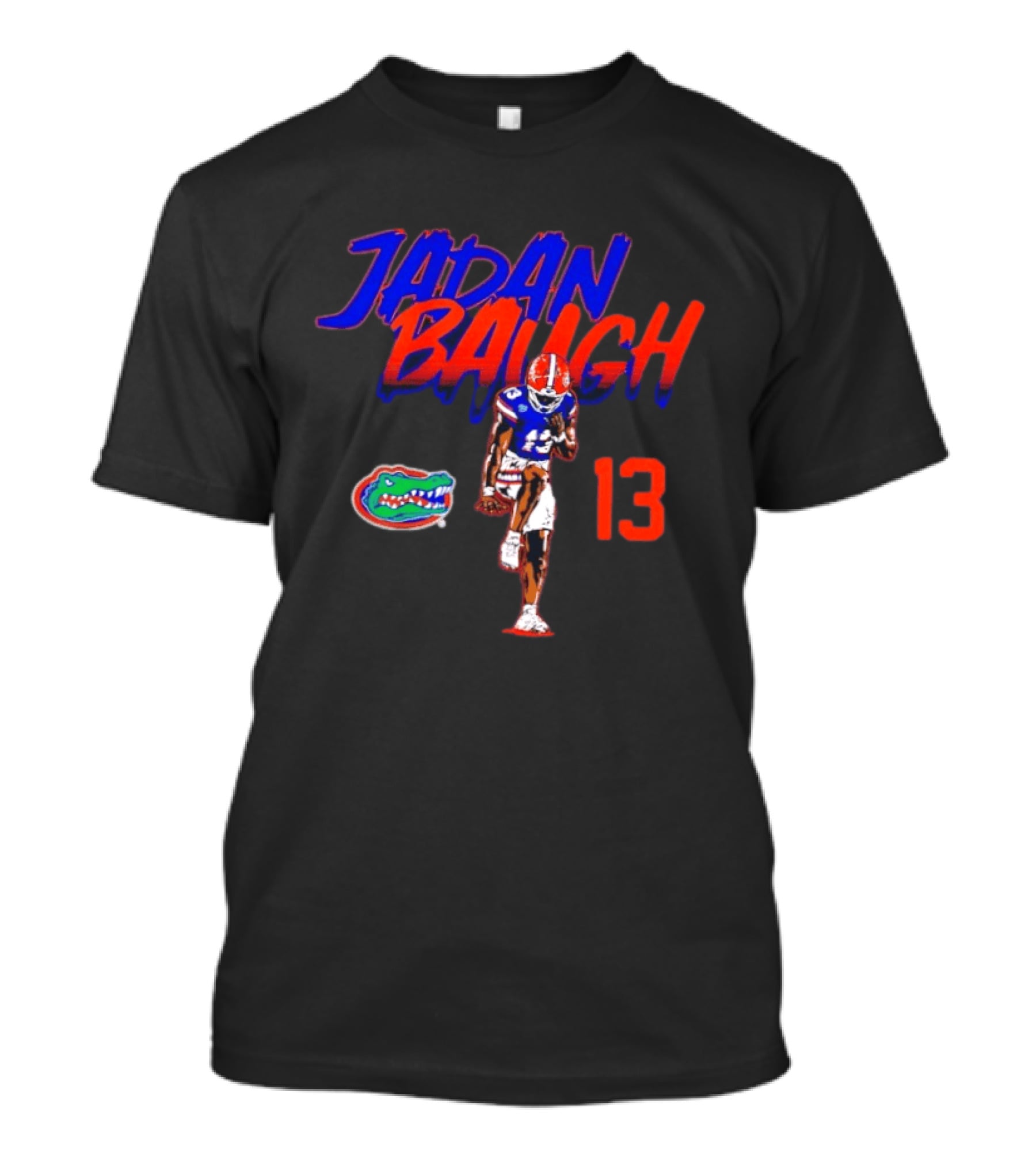 Florida Gators Jadan Baugh 13 Player Pose With Team T-Shirt