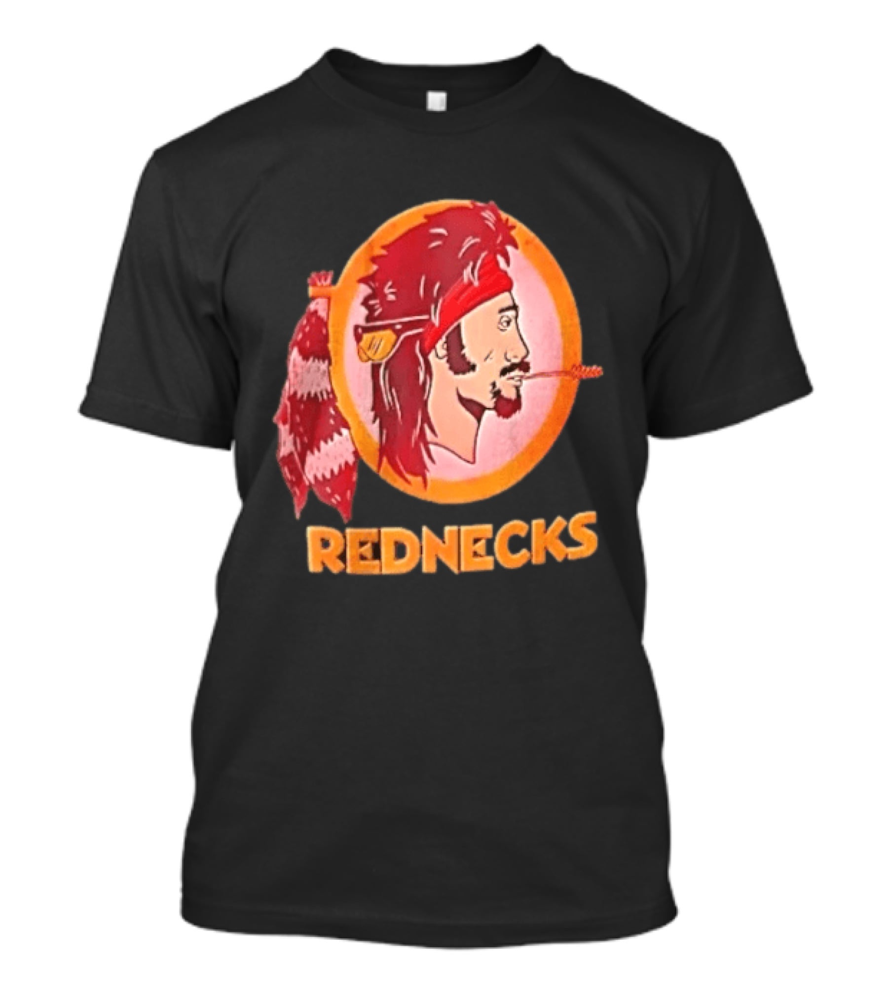 Rednecks Mullet Man Bandana Coonskin Tail Original Washington Alternative T-Shirt