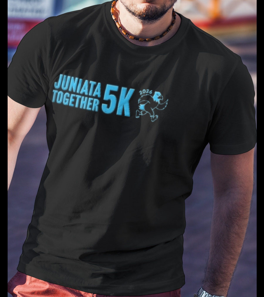 Juniata Together 5k 2026 Cartoon Running Eagle T-Shirt