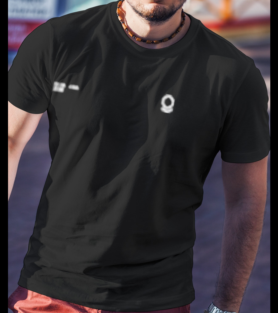 Palantir Black Overdye Atlas With Pixelated Stylized Number 9 T-Shirt