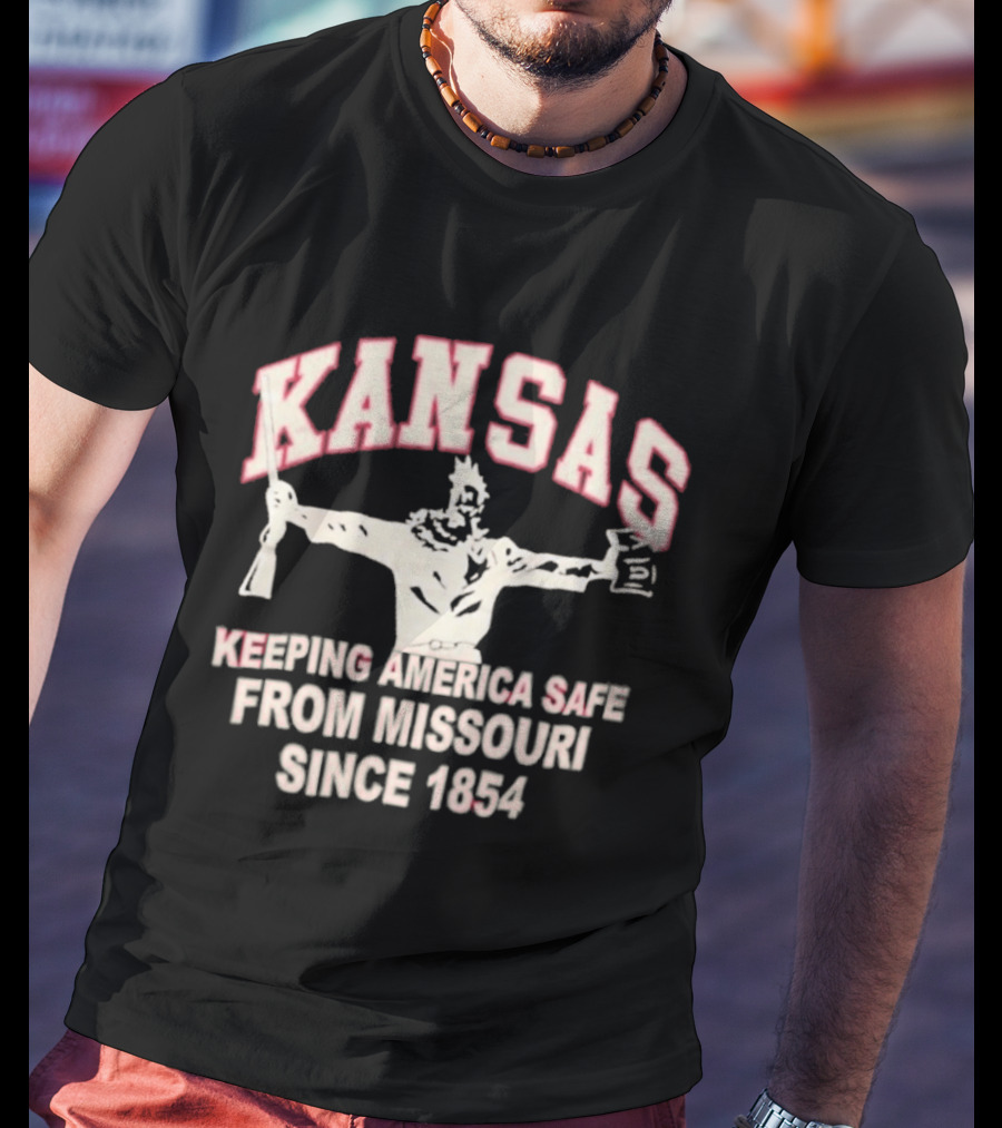 Kansas Keeping America Safe From Missouri Since 1854 Wizard Of Oz T-Shirt