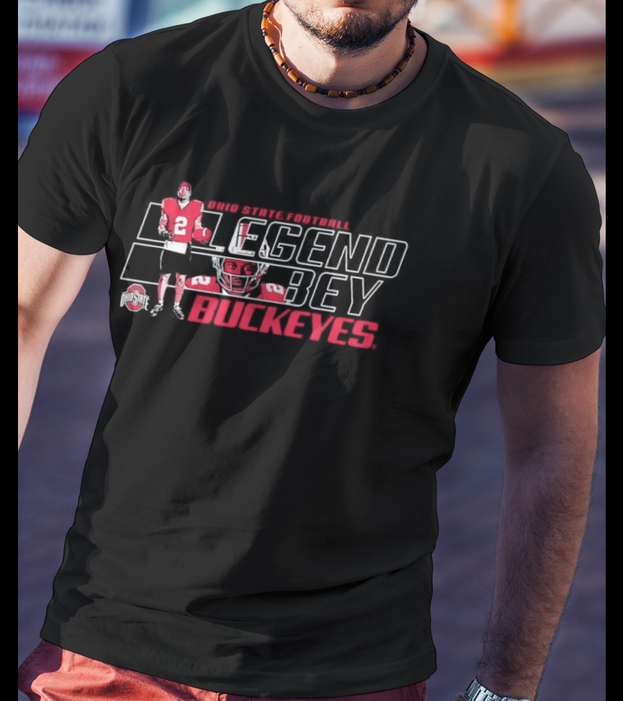 Ohio State Buckeyes Legend Bey No 2 Football Cowboys 2021 T-Shirt
