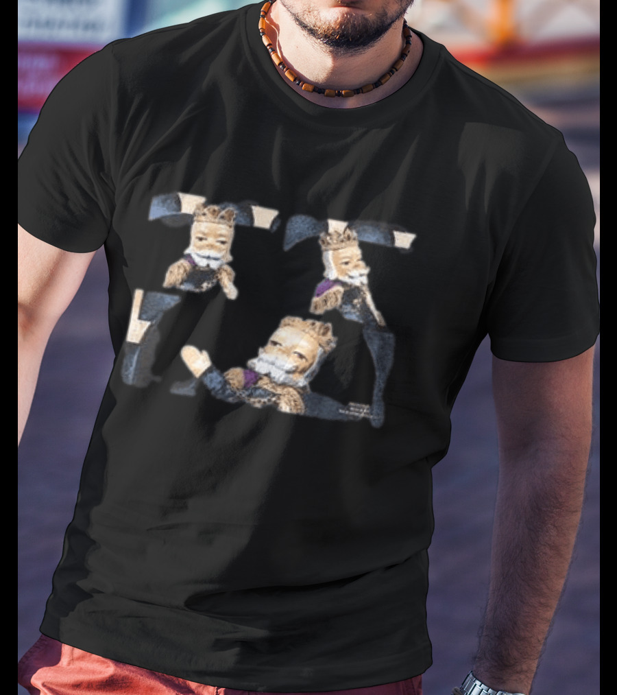 Mister Rogers Neighborhood King Friday Black Vintage Retrokid Shop T-Shirt