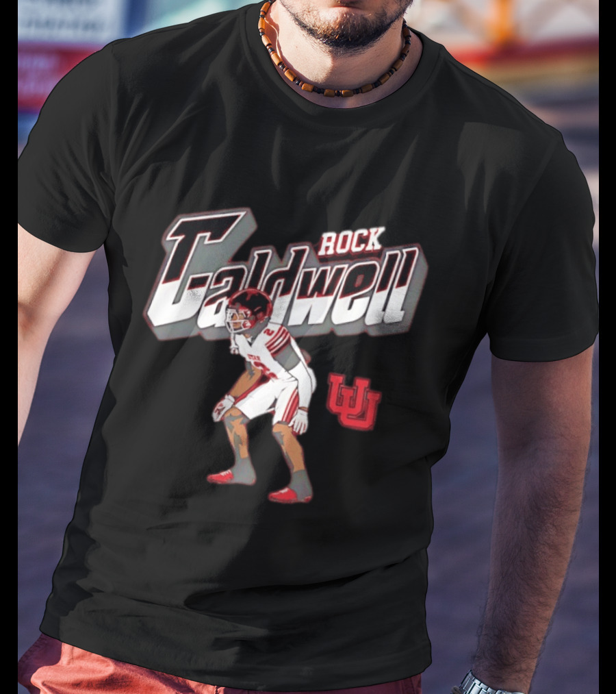 Utah Utes Rock Caldwell Football Number 2 Player U T-Shirt