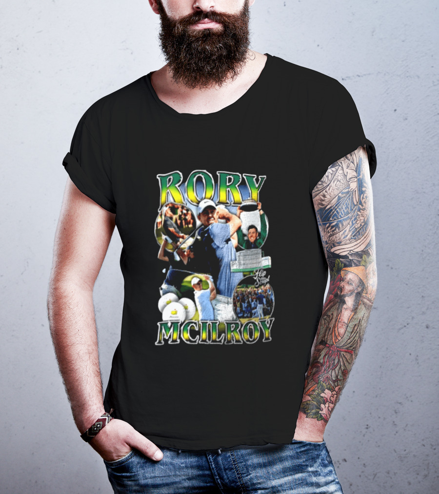 Rory McIlroy Flip The Script Golf Masters Tournament Highlights And Victories T-Shirt
