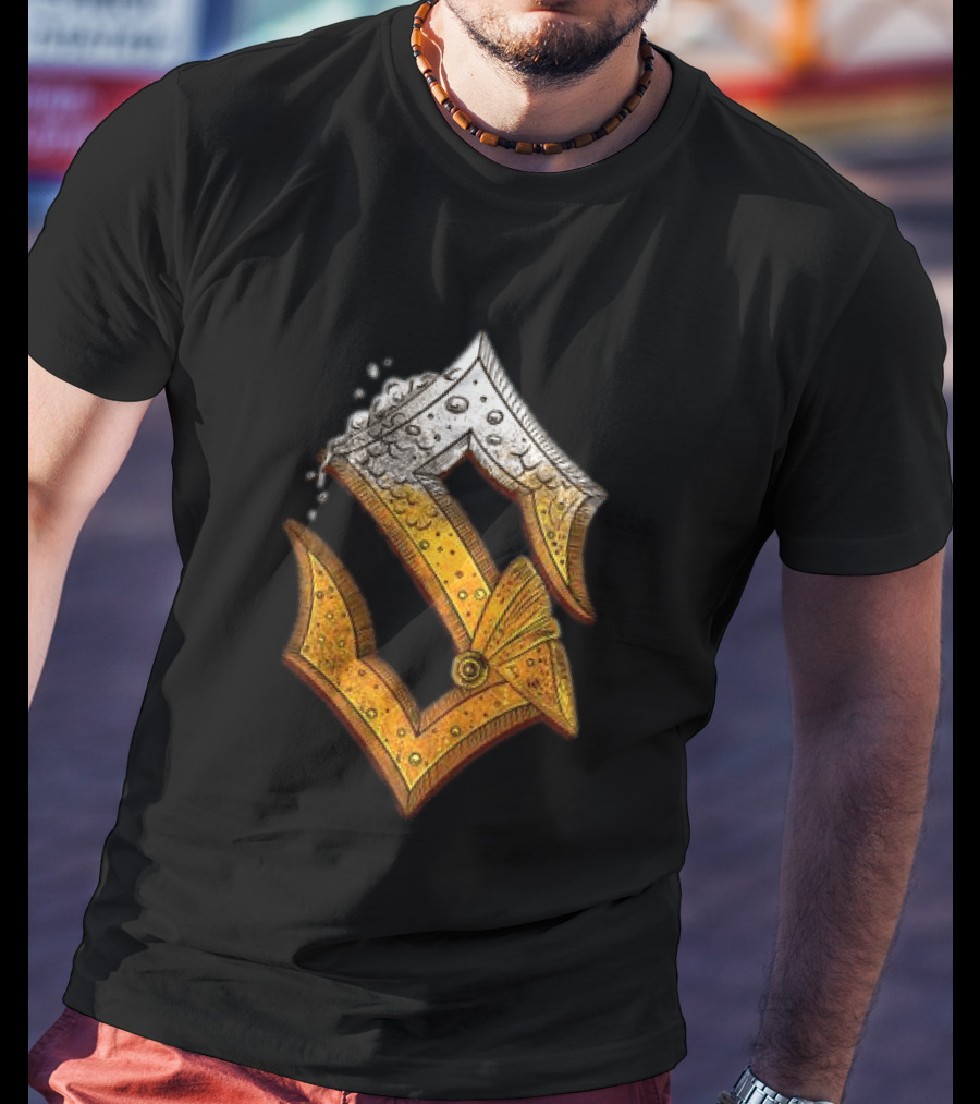 Sabaton Store Noch Ein Bier 2026 Letter S Beer Foam T-Shirt