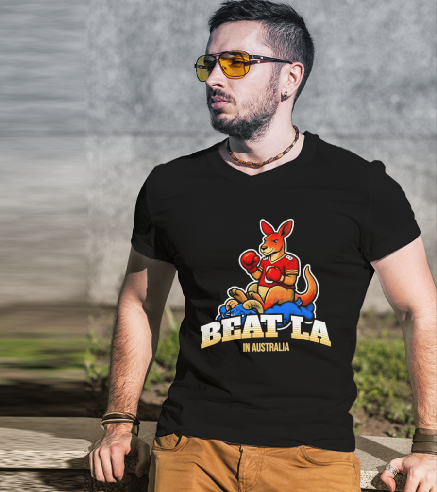 San Francisco 49ers Beat LA Kangaroo In Australia T-Shirt