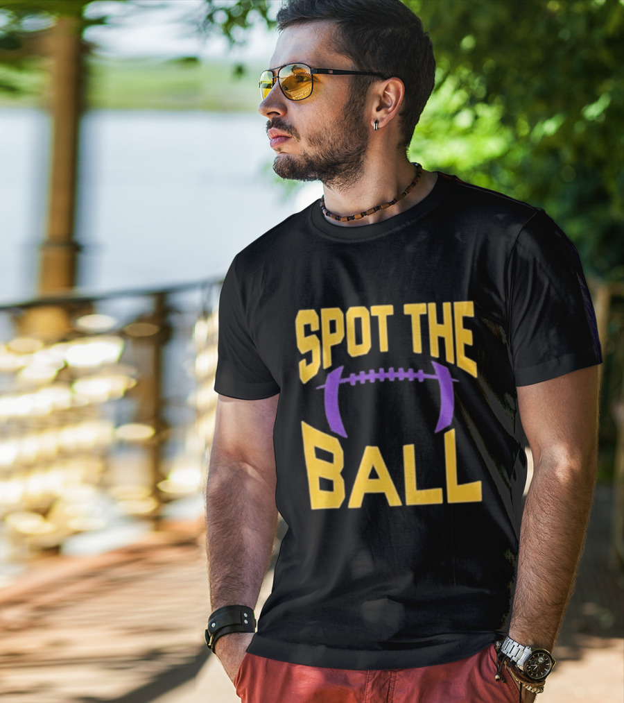 Spot The Ball Football Enthusiast Game Challenge T-Shirt