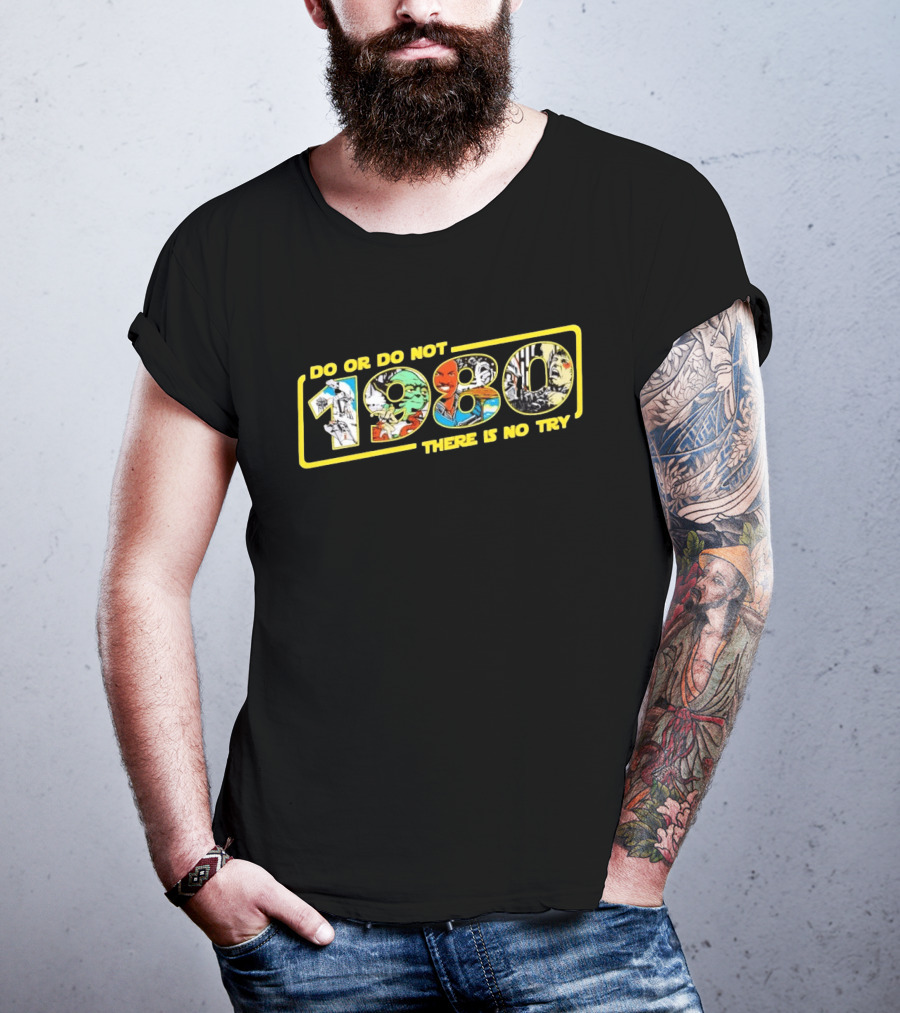 Star Wars Do Or Do Not 1980 There Is No Try Collage T-Shirt