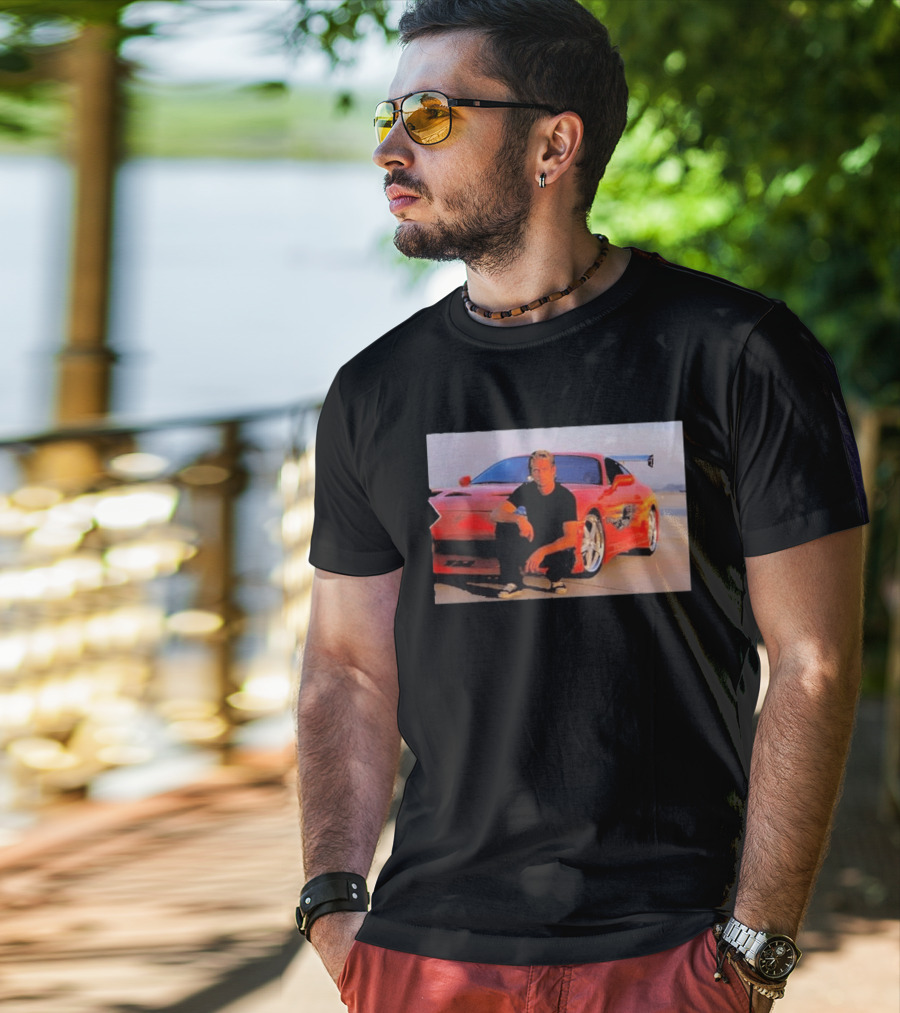 Dad Birthday Paul Walker Nissan Skyline R34 Father's Day Racing Fan T-Shirt