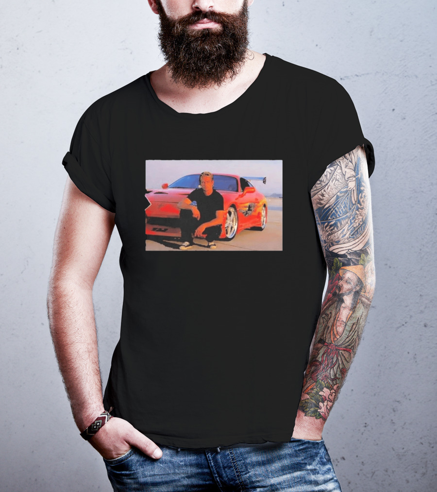 Dad Birthday Paul Walker Nissan Skyline R34 Father's Day Racing Fan T-Shirt