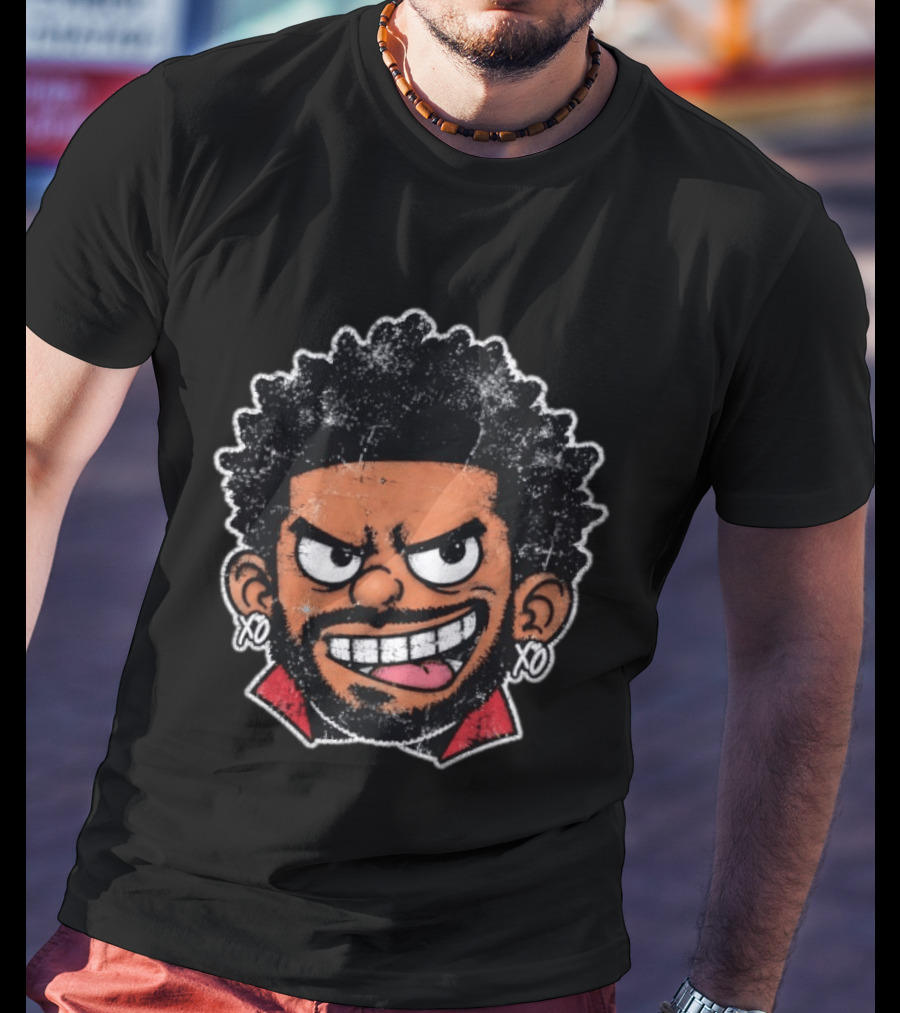 The Weeknd XO Earrings Cartoon T-Shirt